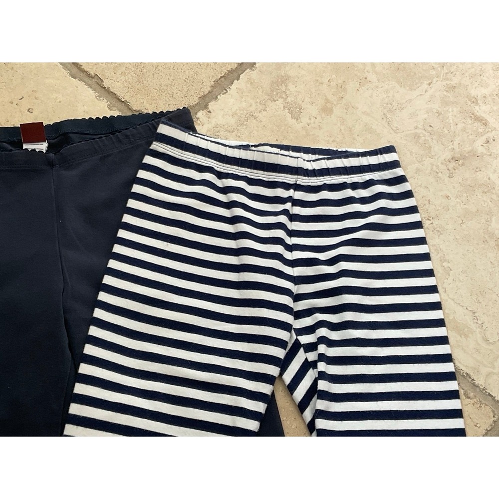 Tea Collection/Crewcuts blue Cropped Leggings Capris bundle; Girls Size 8 - Picture 4 of 7